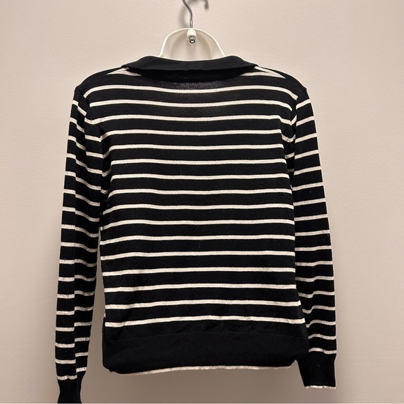 FOUND striped black and white light polo sweater - Picture 3 of 5